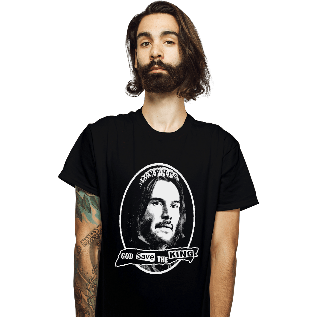 Shirts T-Shirts, Unisex / Small / Black God Save The King