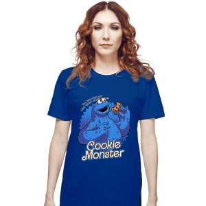 Daily_Deal_Shirts T-Shirts, Unisex / Small / Royal Blue Cookie Monster Doll