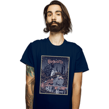 Load image into Gallery viewer, Shirts T-Shirts, Unisex / Small / Navy Visit Hogwarts
