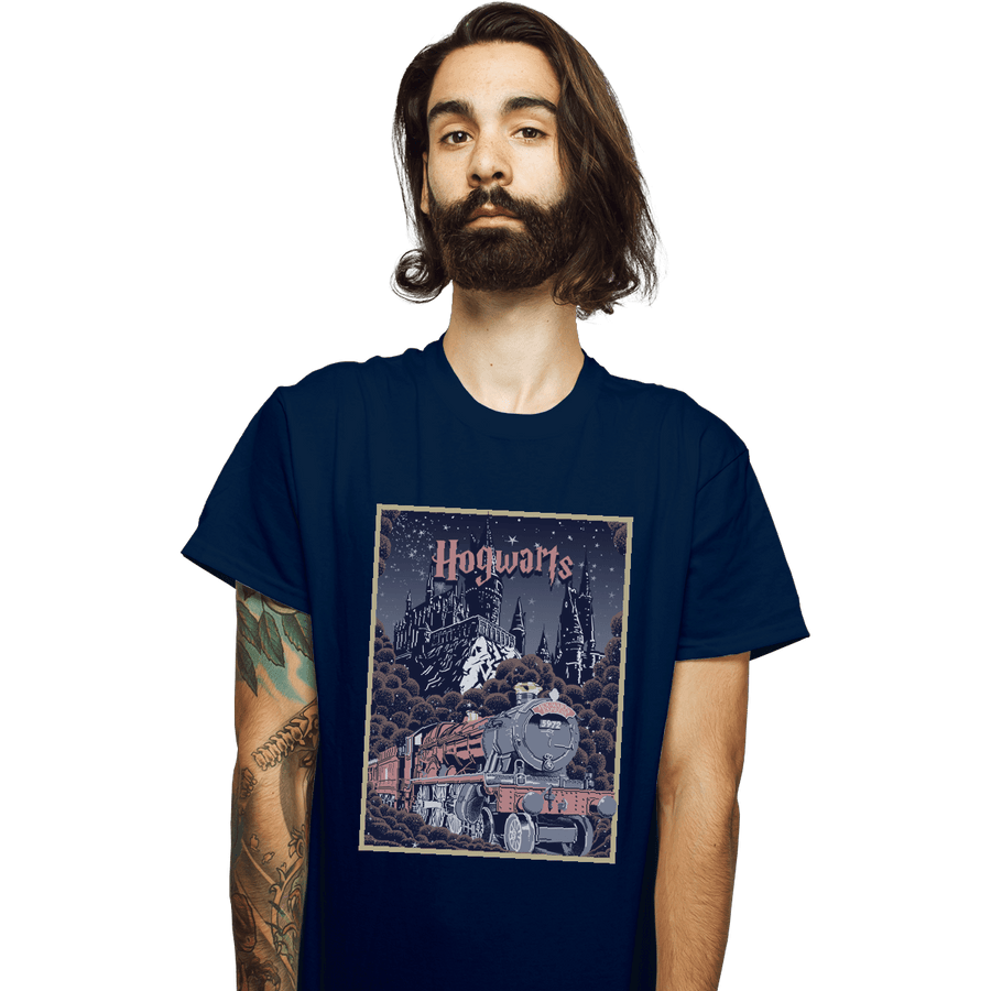 Shirts T-Shirts, Unisex / Small / Navy Visit Hogwarts