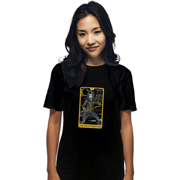Shirts T-Shirts, Unisex / Small / Black Tarot The High Priestess