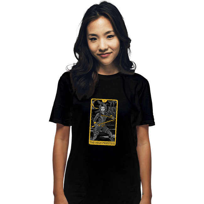 Shirts T-Shirts, Unisex / Small / Black Tarot The High Priestess