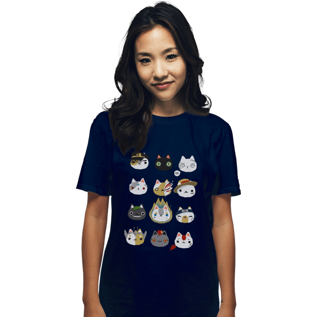 Shirts T-Shirts, Unisex / Small / Navy Cosplay Cats