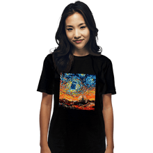 Load image into Gallery viewer, Shirts T-Shirts, Unisex / Small / Black Van Gogh Never Saw Gallifrey
