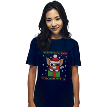 Load image into Gallery viewer, Shirts T-Shirts, Unisex / Small / Navy Pet Christmas
