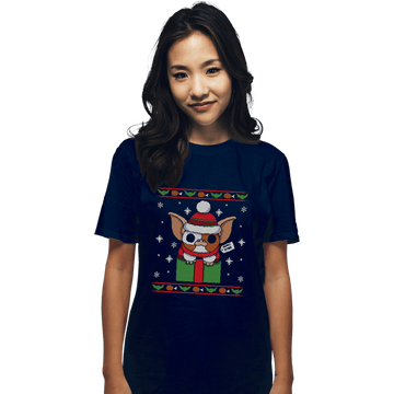 Shirts T-Shirts, Unisex / Small / Navy Pet Christmas