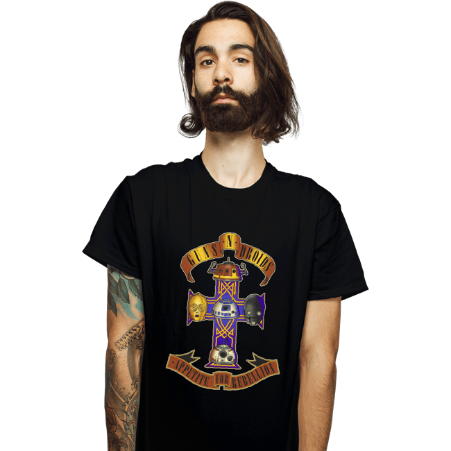 Daily_Deal_Shirts T-Shirts, Unisex / Small / Black Guns N Droids