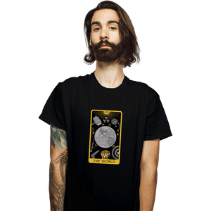 Shirts T-Shirts, Unisex / Small / Black Tarot The World