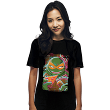 Load image into Gallery viewer, Daily_Deal_Shirts T-Shirts, Unisex / Small / Black Glitch Michelangelo
