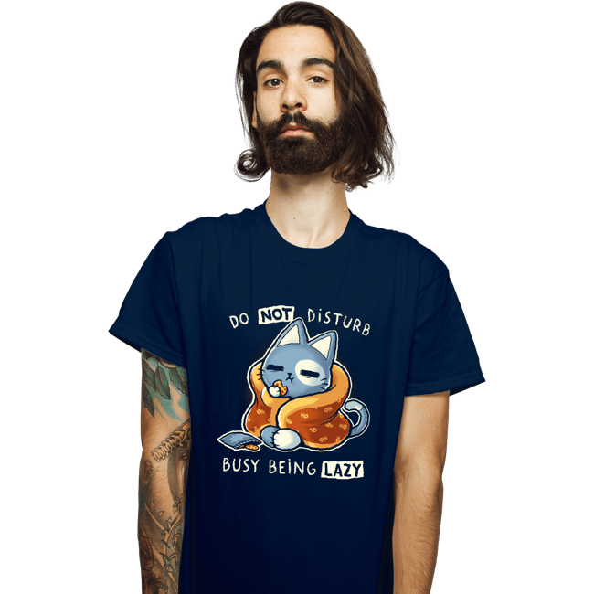 Daily_Deal_Shirts T-Shirts, Unisex / Small / Navy Busy Being Lazy