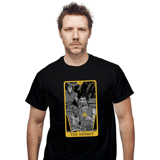 Shirts T-Shirts, Unisex / Small / Black Tarot The Iron Hermit