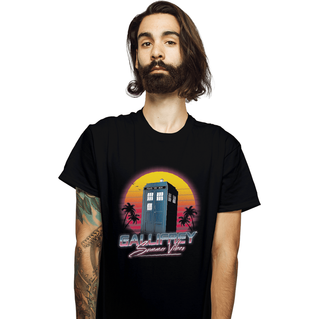 Shirts T-Shirts, Unisex / Small / Black Gallifrey Summer Vibes