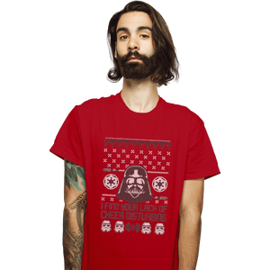 Shirts T-Shirts, Unisex / Small / Red Vader Christmas