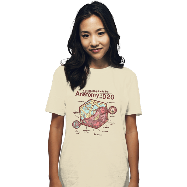 Secret_Shirts T-Shirts, Unisex / Small / Natural D20 Anatomy
