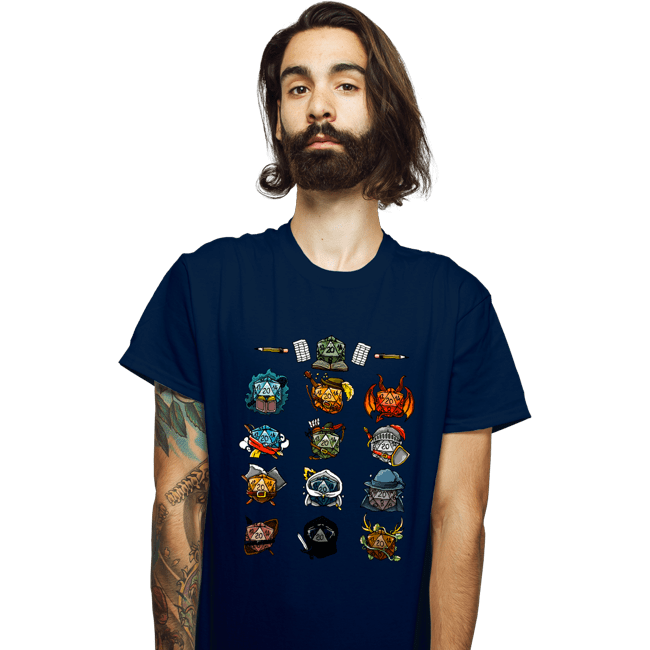 Shirts T-Shirts, Unisex / Small / Navy Dice Master