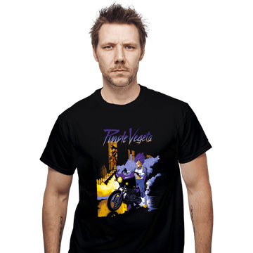 Shirts T-Shirts, Unisex / Small / Black Purple Vegeta