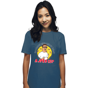 Daily_Deal_Shirts T-Shirts, Unisex / Small / Indigo Blue JPEG Hank