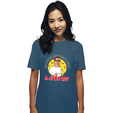 Daily_Deal_Shirts T-Shirts, Unisex / Small / Indigo Blue JPEG Hank
