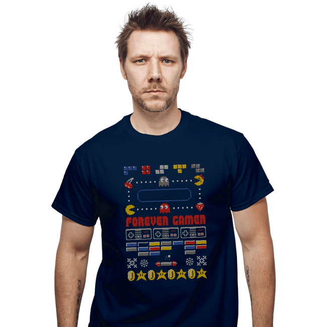 Shirts T-Shirts, Unisex / Small / Navy A Very Gamer Christmas