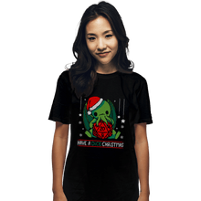 Load image into Gallery viewer, Shirts T-Shirts, Unisex / Small / Black Have A Dice Christmas
