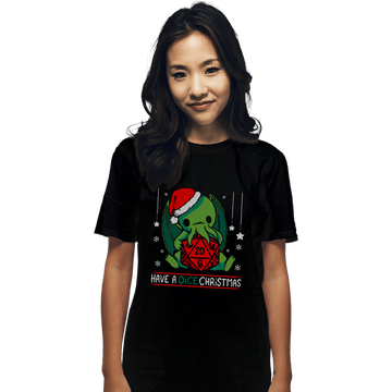 Shirts T-Shirts, Unisex / Small / Black Have A Dice Christmas