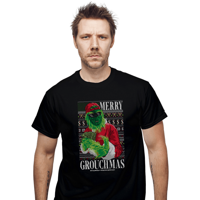 Shirts T-Shirts, Unisex / Small / Black Mr Grouchy x CoDdesigns Grouchmas Ugly Sweater