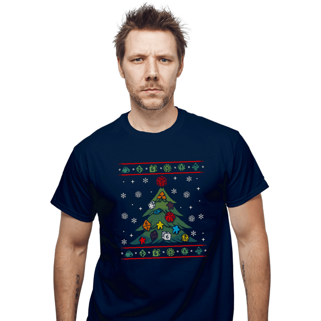 Shirts T-Shirts, Unisex / Small / Navy Ugly RPG Christmas Shirt