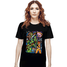 Load image into Gallery viewer, Daily_Deal_Shirts T-Shirts, Unisex / Small / Black TMNT Pilgrim
