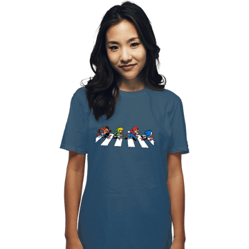 Secret_Shirts T-Shirts, Unisex / Small / Indigo Blue The Pixels