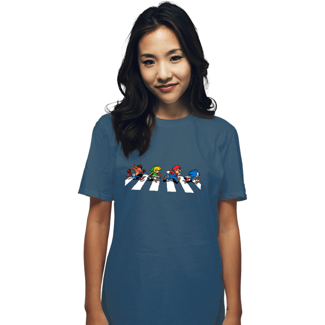Secret_Shirts T-Shirts, Unisex / Small / Indigo Blue The Pixels