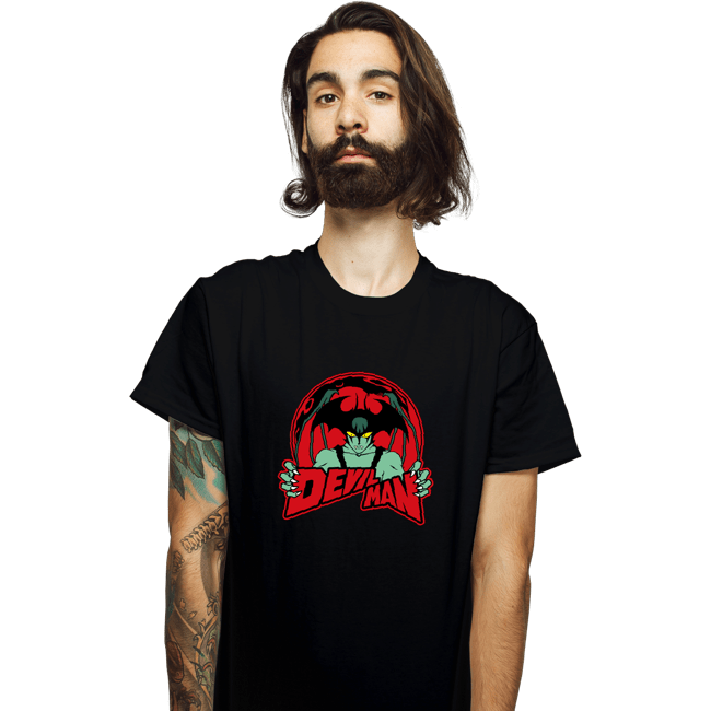 Shirts T-Shirts, Unisex / Small / Black Devilman Mascot
