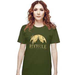 Shirts T-Shirts, Unisex / Small / Military Green Hyrule Tourist