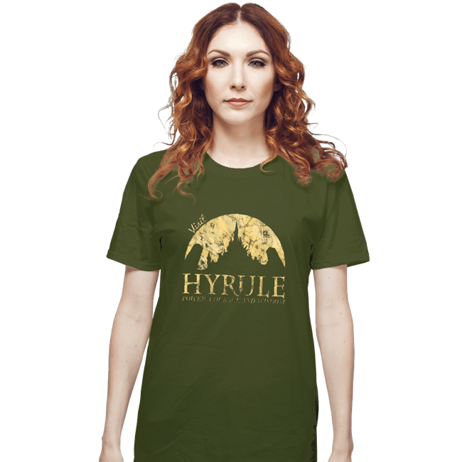 Shirts T-Shirts, Unisex / Small / Military Green Hyrule Tourist