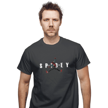 Shirts T-Shirts, Unisex / Small / Charcoal Air Spidey
