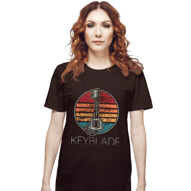 Shirts T-Shirts, Unisex / Small / Dark Chocolate Retro Keyblade