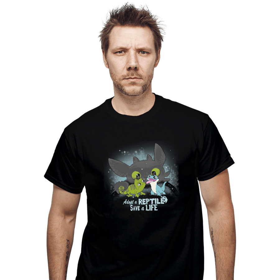 Shirts T-Shirts, Unisex / Small / Black Adopt A Reptile