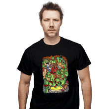 Load image into Gallery viewer, Daily_Deal_Shirts T-Shirts, Unisex / Small / Black Pizza Fights And Stories
