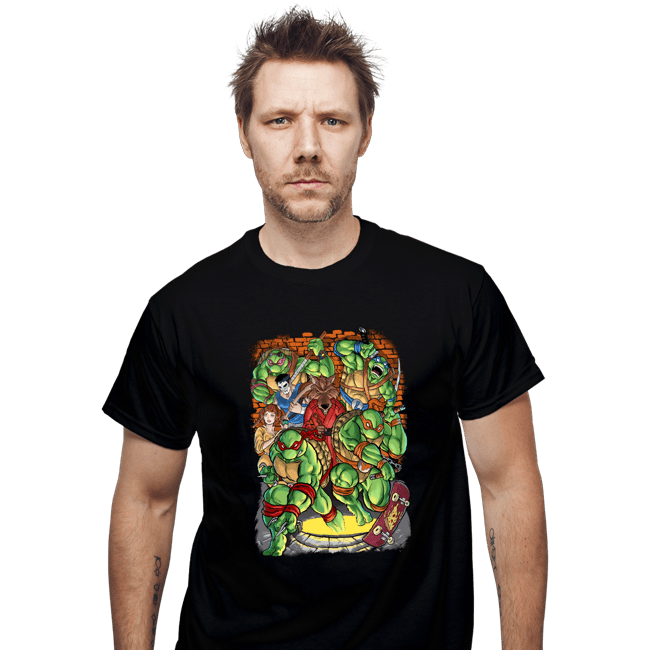 Daily_Deal_Shirts T-Shirts, Unisex / Small / Black Pizza Fights And Stories