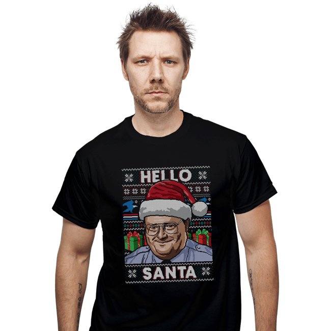 Shirts T-Shirts, Unisex / Small / Black Hello Santa