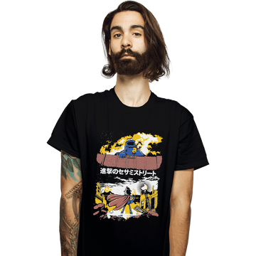 Secret_Shirts T-Shirts, Unisex / Small / Black Attack On Sesame Street