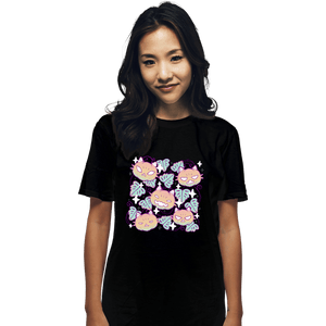 Daily_Deal_Shirts T-Shirts, Unisex / Small / Black Pumpkin Cat Garden