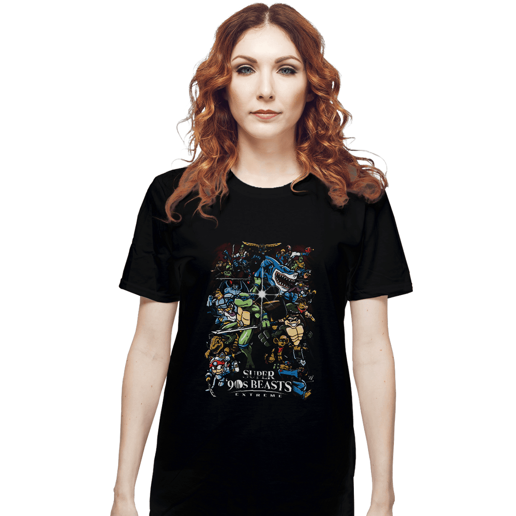 Secret_Shirts T-Shirts, Unisex / Small / Black Super '90s Beasts Extreme