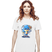Load image into Gallery viewer, Shirts T-Shirts, Unisex / Small / White Little Baby Hedgehog
