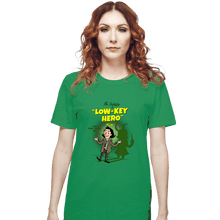 Load image into Gallery viewer, Secret_Shirts T-Shirts, Unisex / Small / Irish Green Low-Key Hero
