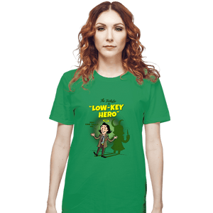 Secret_Shirts T-Shirts, Unisex / Small / Irish Green Low-Key Hero