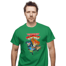 Load image into Gallery viewer, Shirts T-Shirts, Unisex / Small / Irish Green Street Mutant Ninja Sharks
