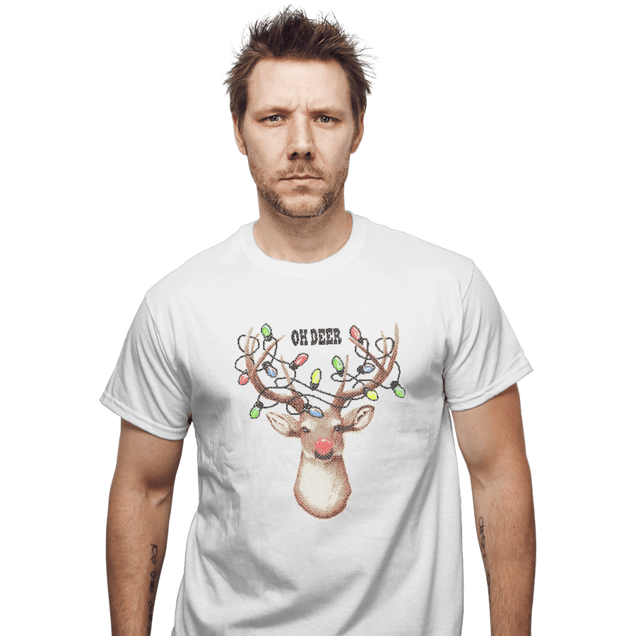 Shirts T-Shirts, Unisex / Small / White Oh Deer