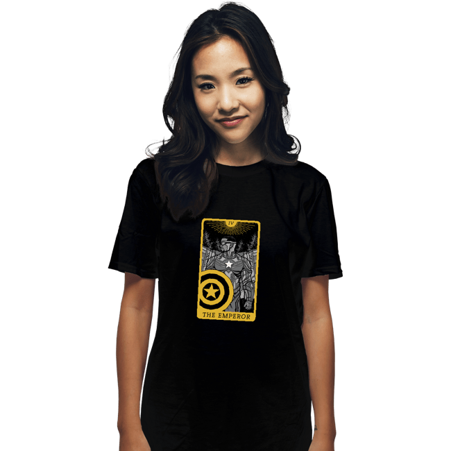 Shirts T-Shirts, Unisex / Small / Black Tarot The Emperor
