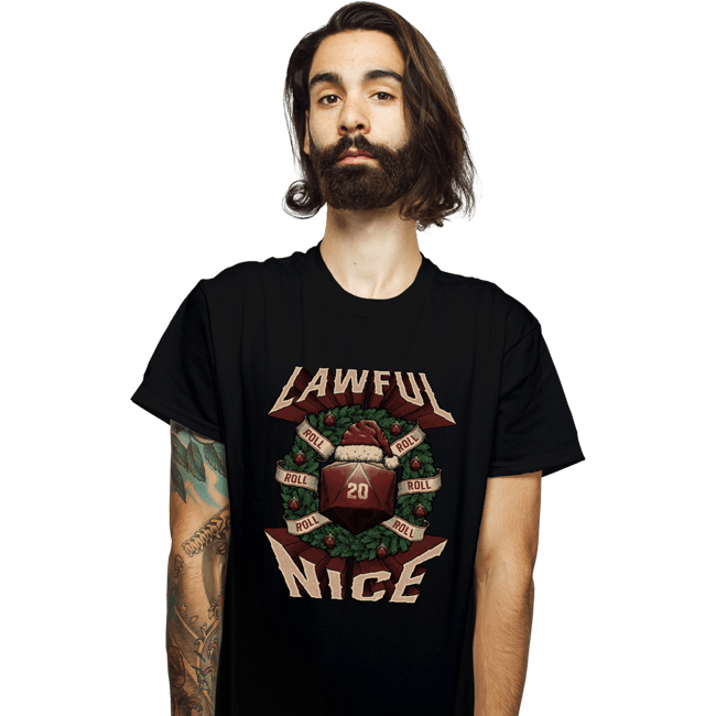 Shirts T-Shirts, Unisex / Small / Black Lawful Nice Christmas