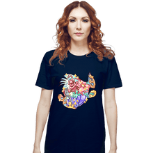 Load image into Gallery viewer, Shirts T-Shirts, Unisex / Small / Navy Magical Silhouettes - Flounder
